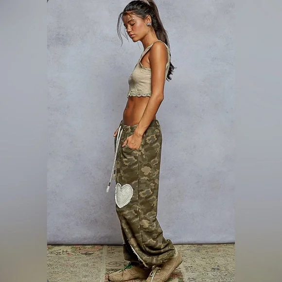 POL Camouflage Patchwork Jogger Pants - Picture 4 of 4